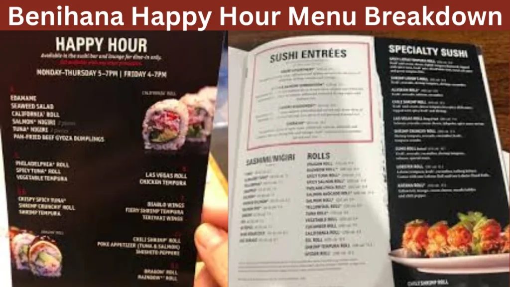 Benihana Happy Hour Menu Breakdown