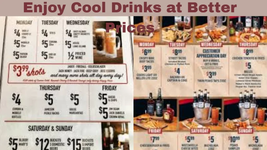 Twin Peaks Happy Hour and Enjoy Cool Drinks at Better Prices