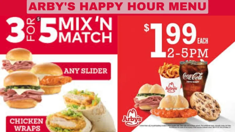 arby's happy hour menu