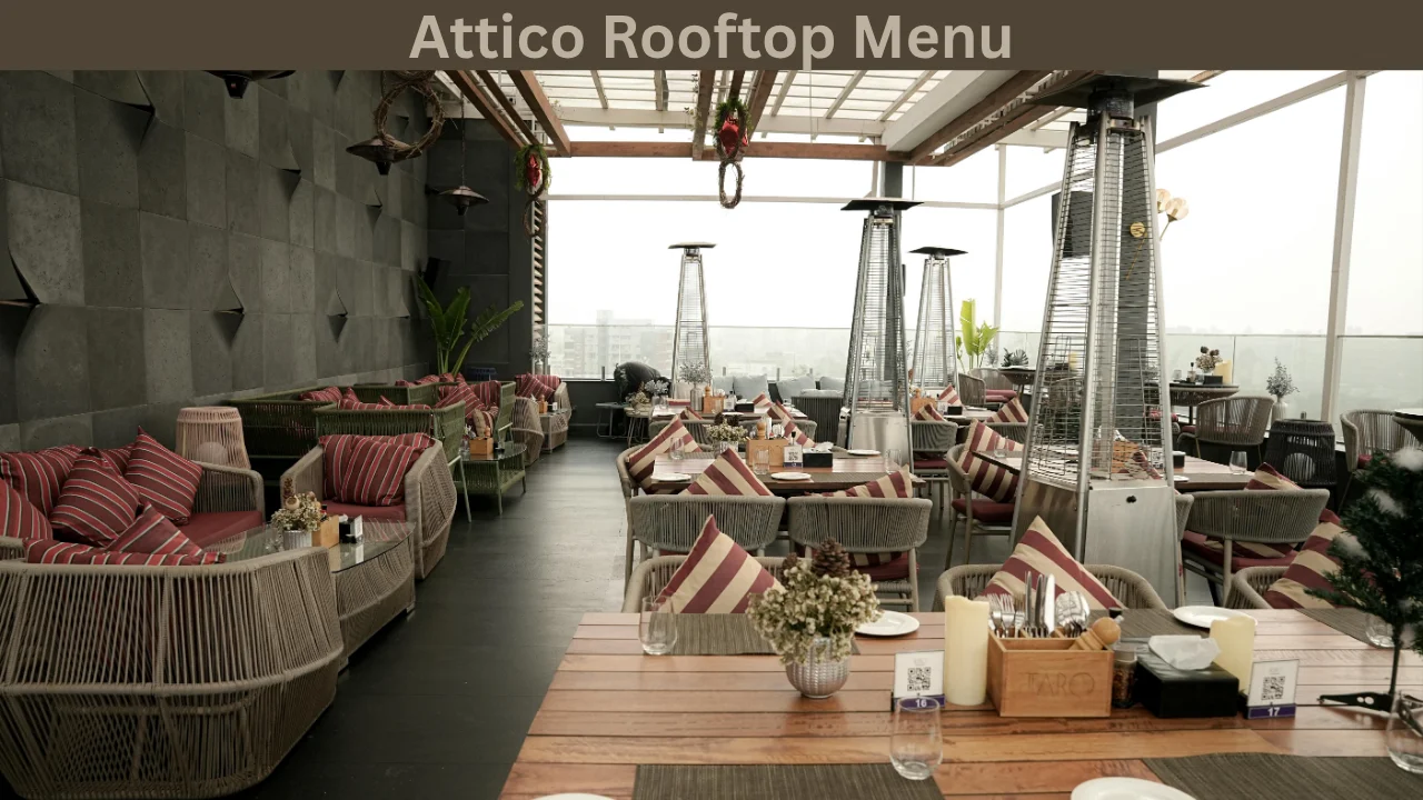 attico rooftop menu