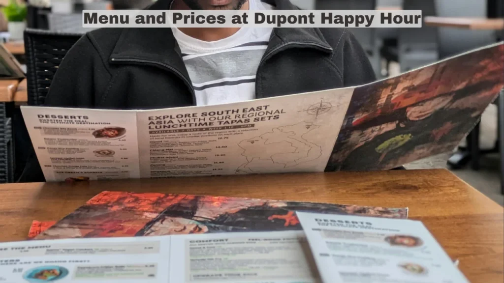 Menu and Prices at Dupont Happy Hour