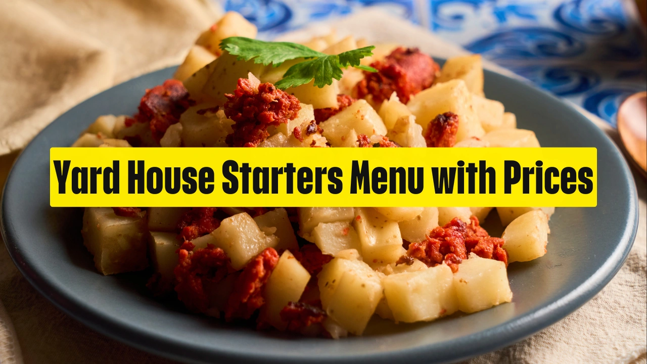 Yard House Starters Menu with Prices